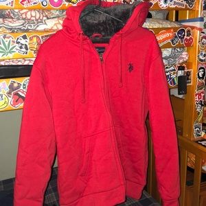 Polo Red Sweater Jacket mens Large